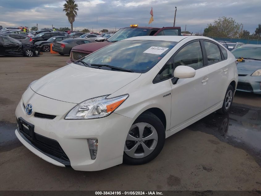 2014 TOYOTA PRIUS THREE - JTDKN3DU3E1747750