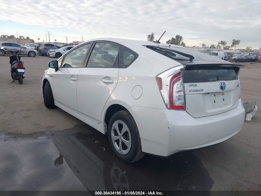 2014 TOYOTA PRIUS THREE - JTDKN3DU3E1747750