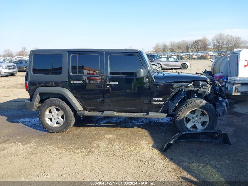 2014 JEEP WRANGLER UNLIMITED SPORT - 1C4HJWDG4EL208608