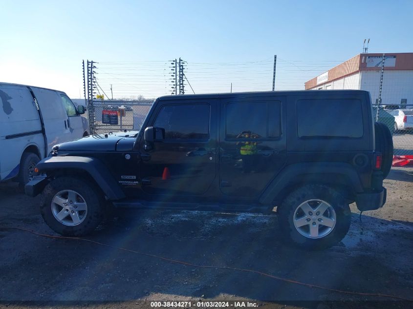 2014 JEEP WRANGLER UNLIMITED SPORT - 1C4HJWDG4EL208608