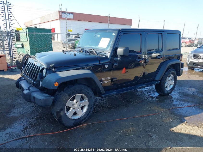 2014 JEEP WRANGLER UNLIMITED SPORT - 1C4HJWDG4EL208608