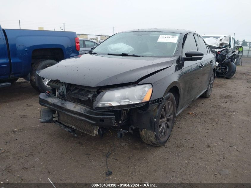 2013 VOLKSWAGEN PASSAT S - 1VWAP7A36DC090158