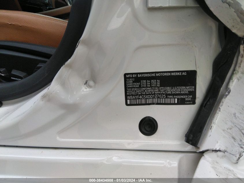 2013 BMW 740LI LXI - WBAYF4C5XDD127625