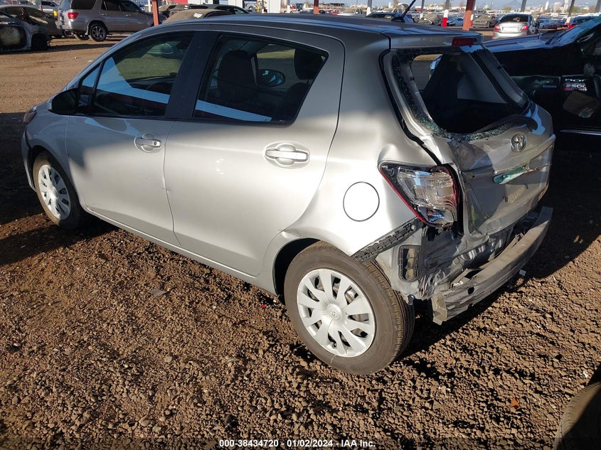 VIN VNKKTUD30HA077055 2017 TOYOTA YARIS L
