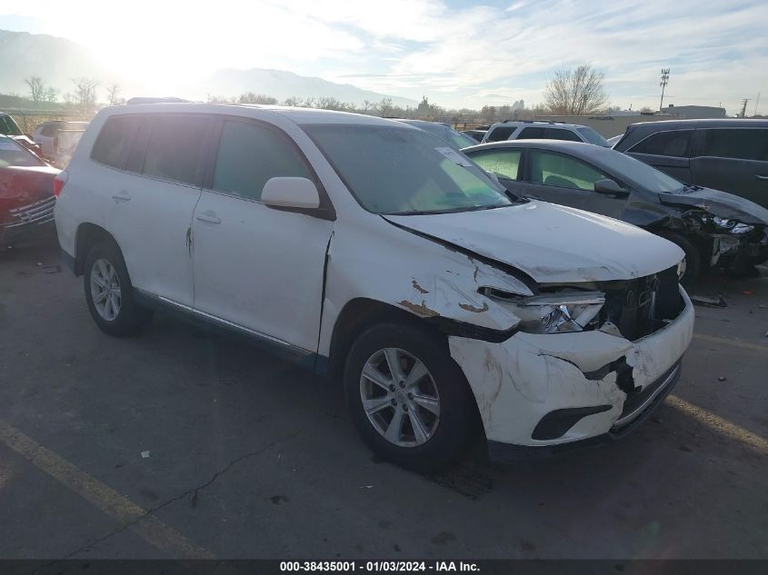 2013 TOYOTA HIGHLANDER PLUS - 5TDZA3EH9DS042268