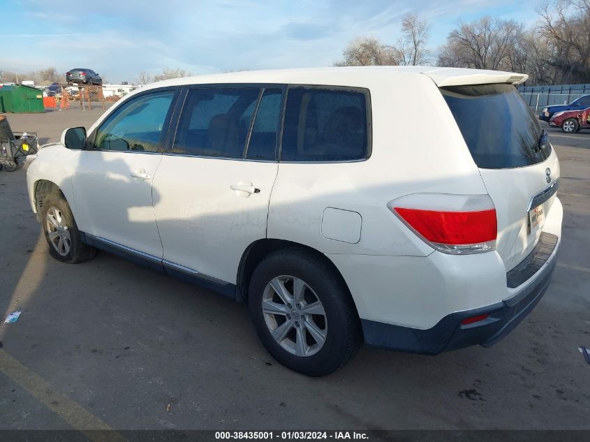 2013 TOYOTA HIGHLANDER PLUS - 5TDZA3EH9DS042268