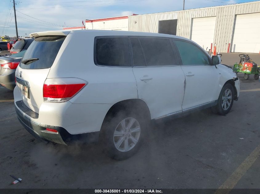2013 TOYOTA HIGHLANDER PLUS - 5TDZA3EH9DS042268