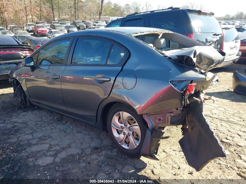 2013 HONDA CIVIC LX - 19XFB2F54DE088485