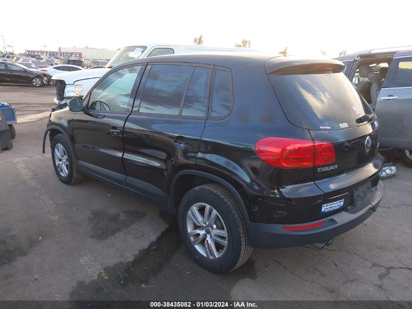 2014 VOLKSWAGEN TIGUAN S - WVGAV3AX0EW625159