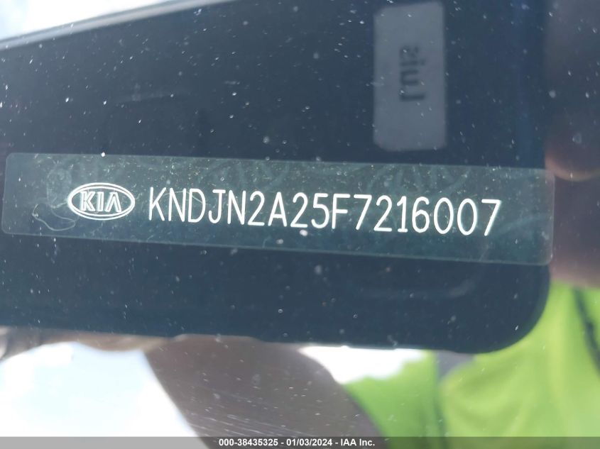 2015 KIA SOUL - KNDJN2A25F7216007