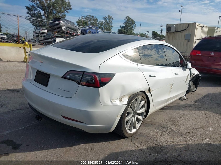 VIN 5YJ3E1EB9LF747424 2020 TESLA MODEL 3