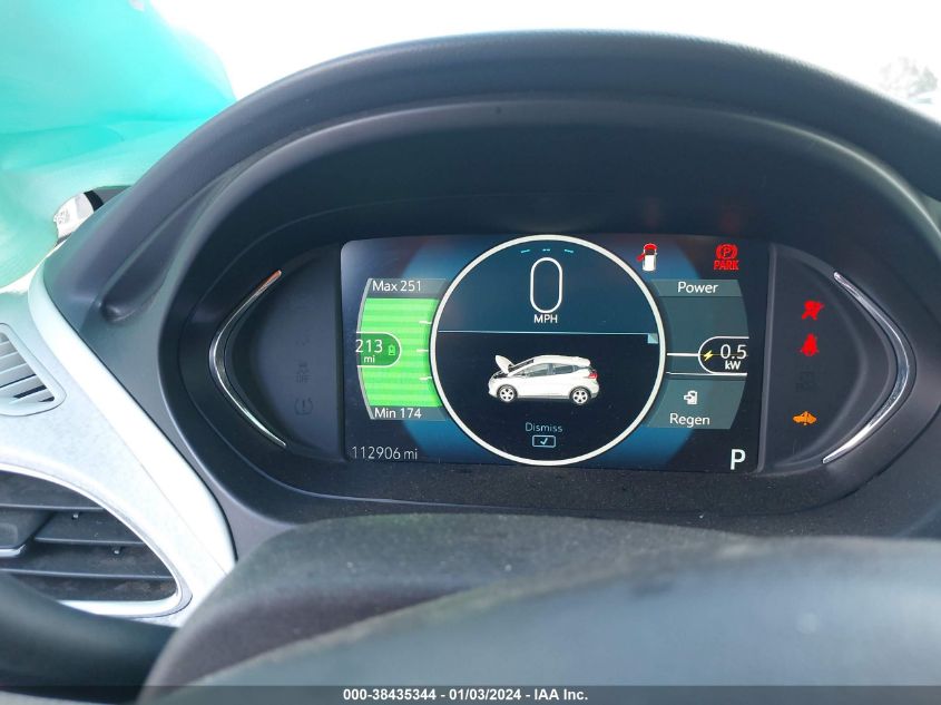 2017 CHEVROLET BOLT EV PREMIER - 1G1FX6S06H4175565