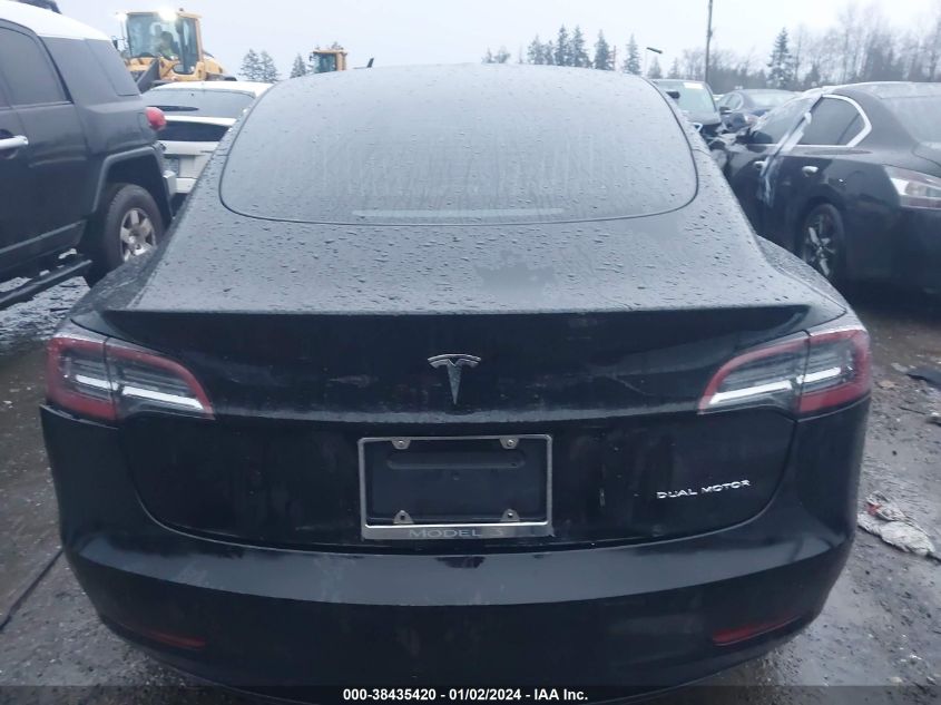 2020 TESLA MODEL 3 LONG RANGE DUAL MOTOR ALL-WHEEL DRIVE - 5YJ3E1EB2LF801534
