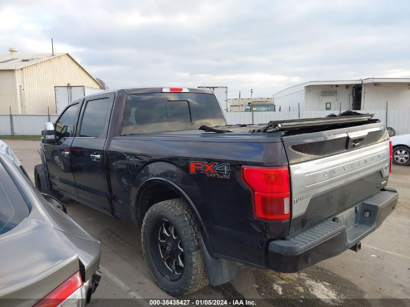 2019 FORD F-150 PLATINUM - 1FTFW1E44KFC86512