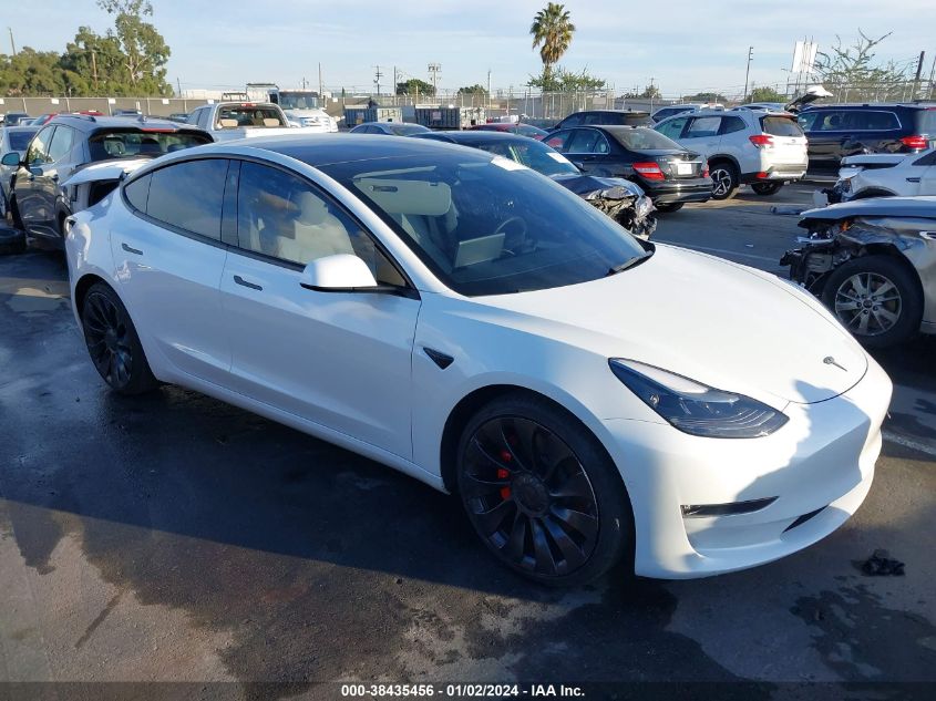 2022 TESLA MODEL 3 PERFORMANCE DUAL MOTOR ALL-WHEEL DRIVE - 5YJ3E1EC2NF270010