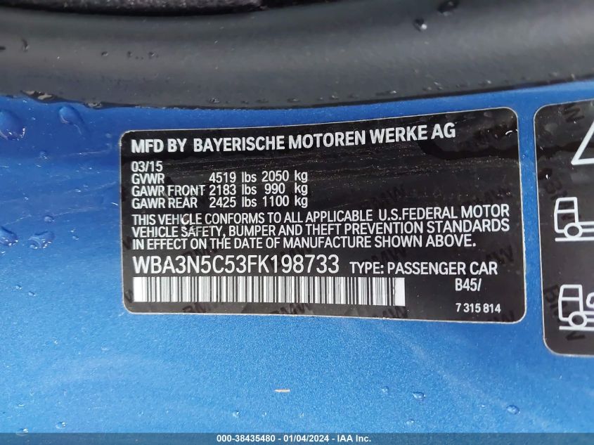 2015 BMW 428I XDRIVE - WBA3N5C53FK198733