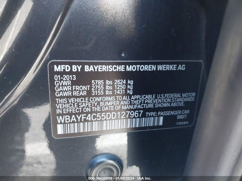 2013 BMW 740LI XDRIVE - WBAYF4C55DD127967