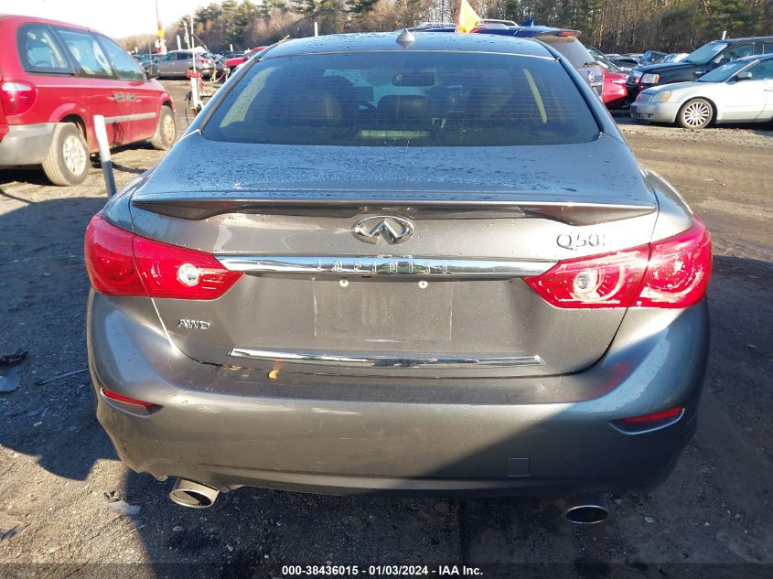 2016 INFINITI Q50 PREMIUM/SPORT - JN1EV7ARXGM345250