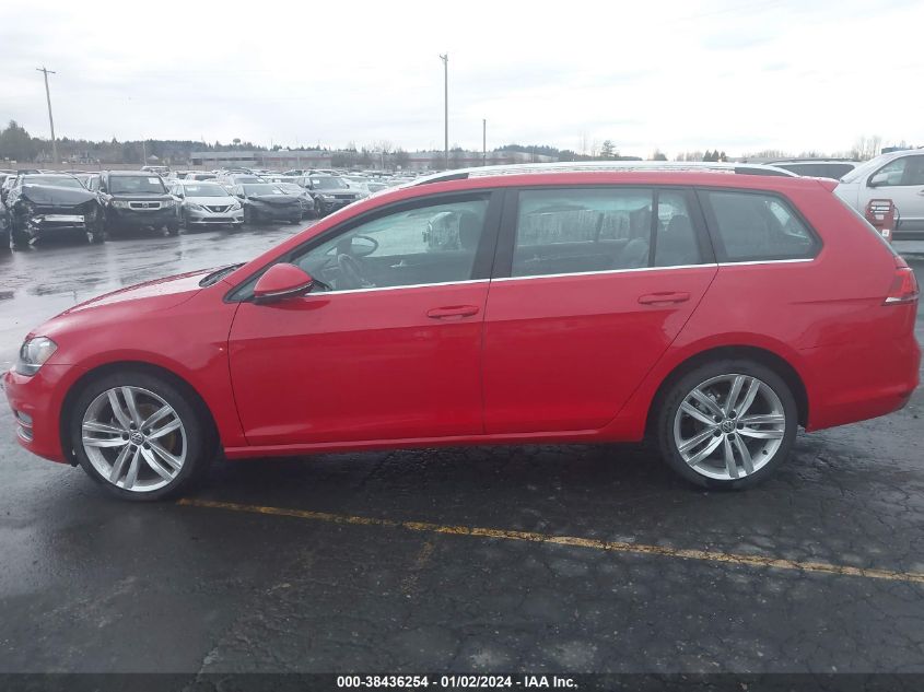 2015 VOLKSWAGEN GOLF SPORTWAGEN TDI SEL 4-DOOR - 3VWCA7AU3FM507630