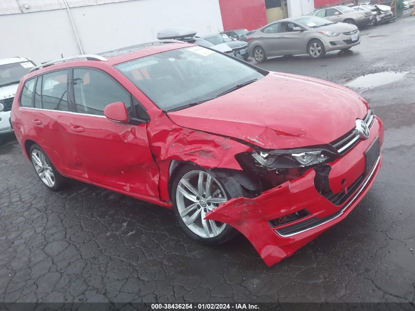 2015 VOLKSWAGEN GOLF SPORTWAGEN TDI SEL 4-DOOR - 3VWCA7AU3FM507630