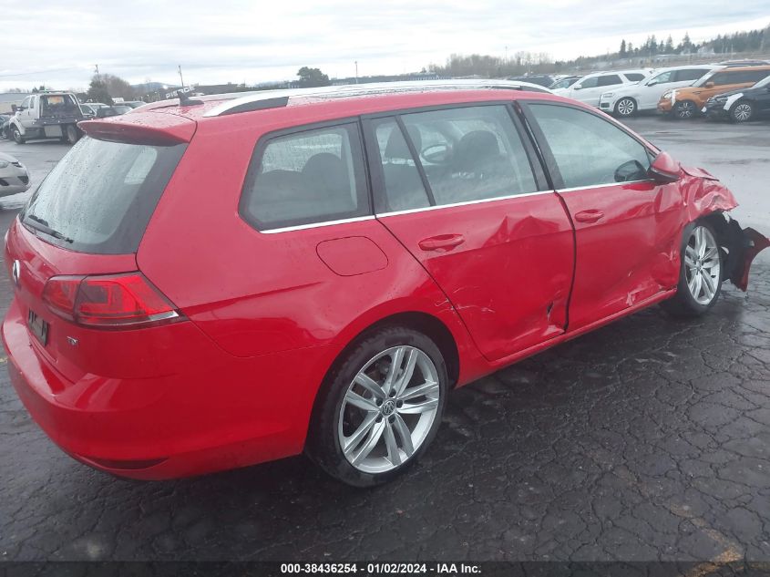 2015 VOLKSWAGEN GOLF SPORTWAGEN TDI SEL 4-DOOR - 3VWCA7AU3FM507630