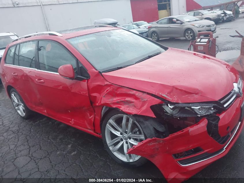 2015 VOLKSWAGEN GOLF SPORTWAGEN TDI SEL 4-DOOR - 3VWCA7AU3FM507630