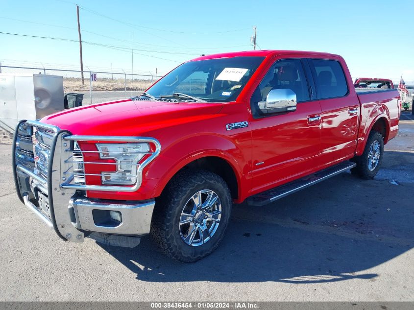 2016 FORD F-150 LARIAT - 1FTEW1EG0GKF46294