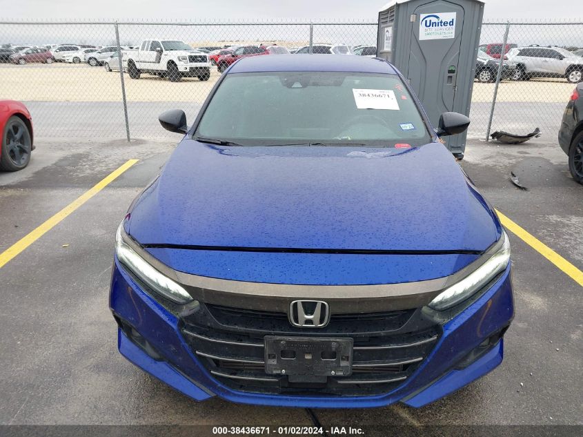 2021 HONDA ACCORD SPORT - 1HGCV1F38MA112651