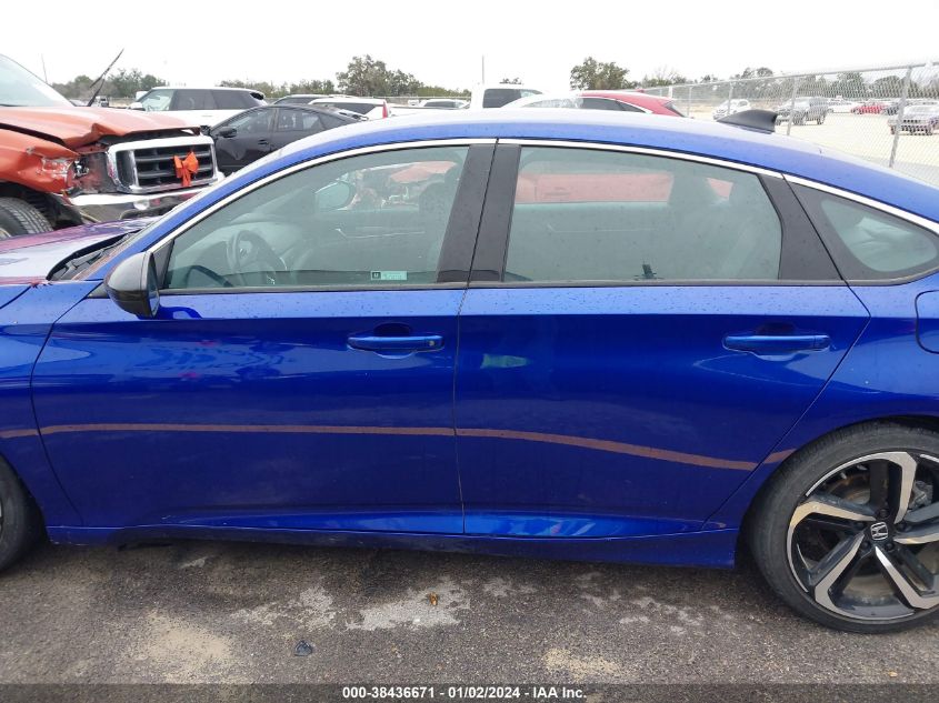 2021 HONDA ACCORD SPORT - 1HGCV1F38MA112651