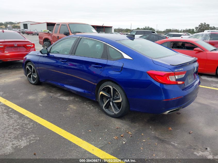 2021 HONDA ACCORD SPORT - 1HGCV1F38MA112651