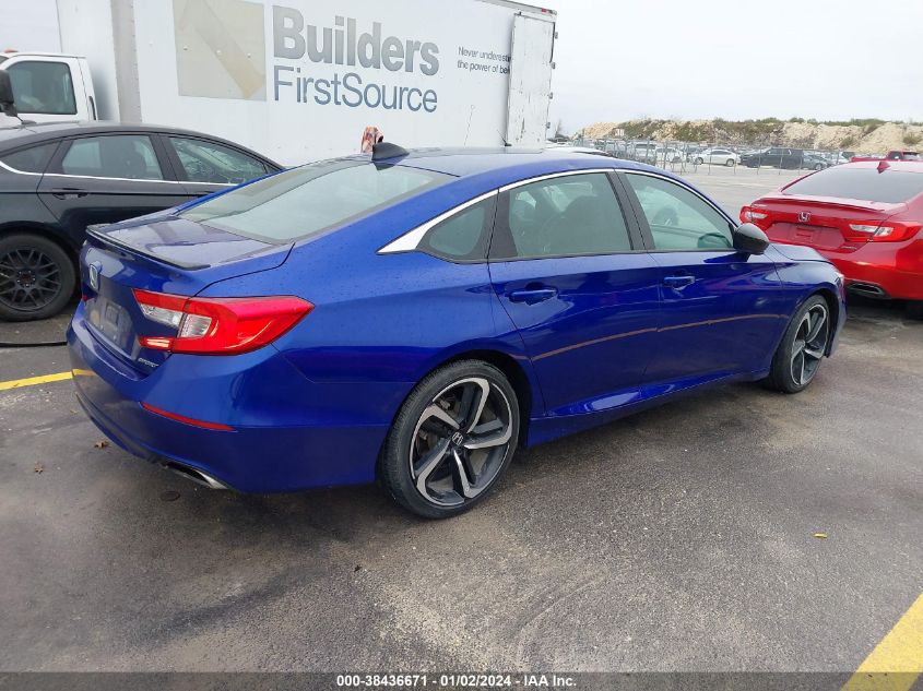 2021 HONDA ACCORD SPORT - 1HGCV1F38MA112651