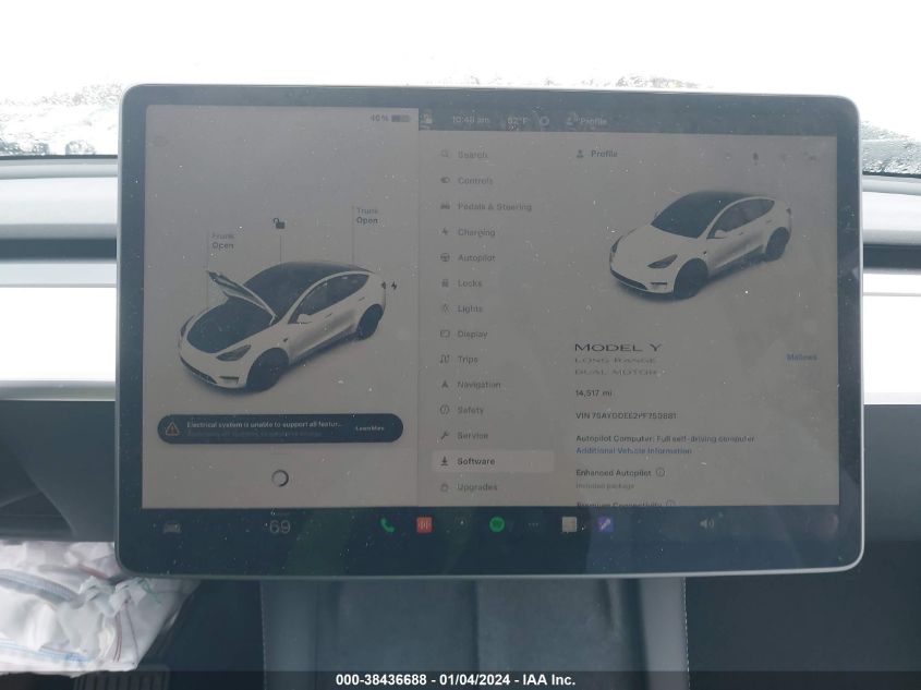 2023 TESLA MODEL Y - 7SAYGDEE2PF750881