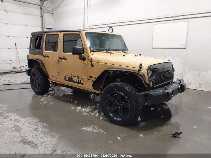 2014 JEEP WRANGLER UNLIMITED SPORT - 1C4BJWDG9EL113614