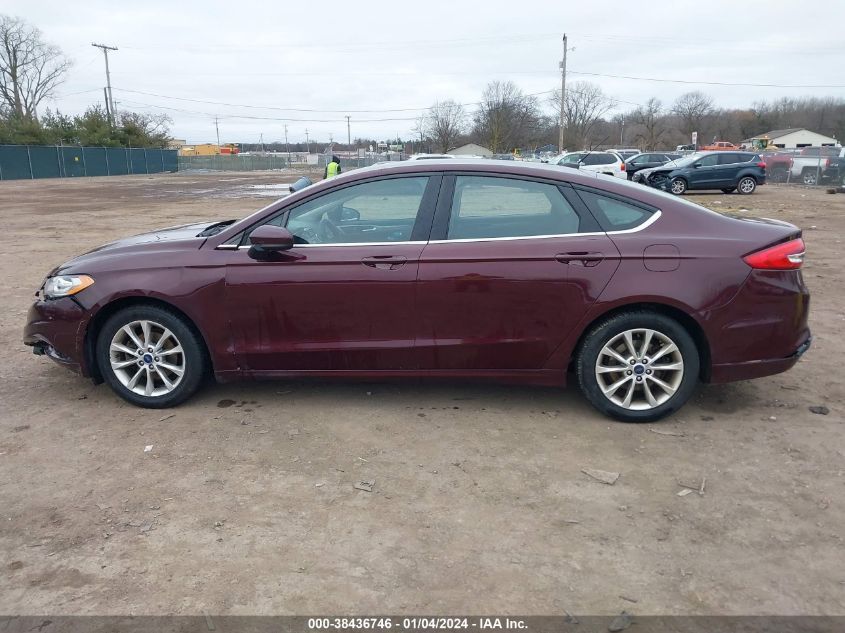 2017 FORD FUSION SE - 3FA6P0H70HR103783