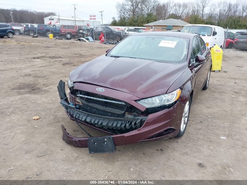 2017 FORD FUSION SE - 3FA6P0H70HR103783