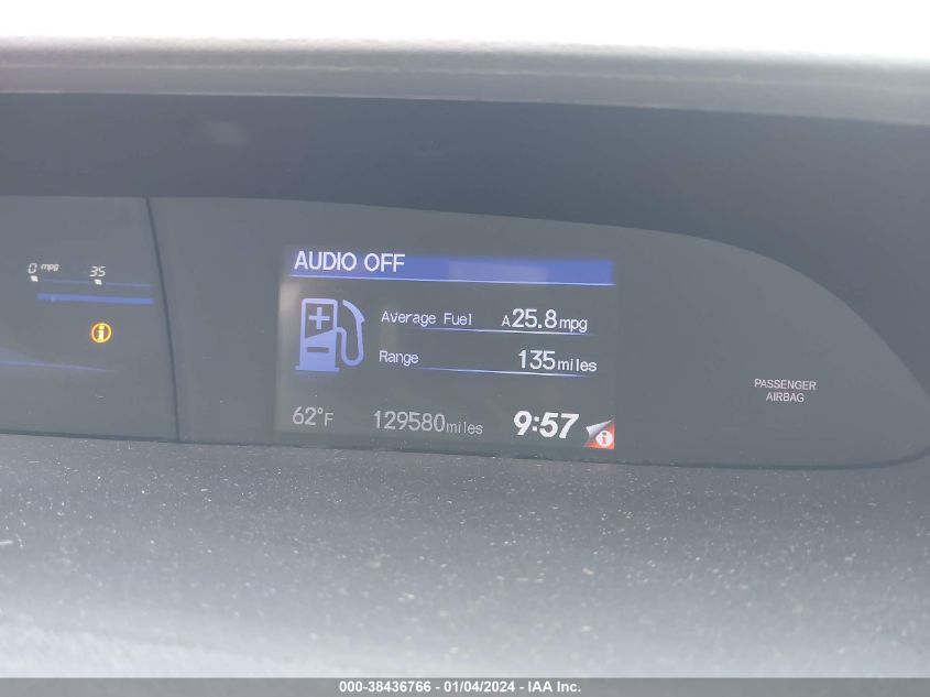 2013 HONDA CIVIC EXL - 19XFB2F99DE222653