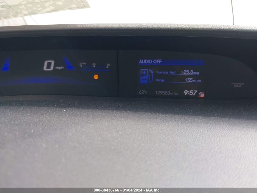 2013 HONDA CIVIC EXL - 19XFB2F99DE222653
