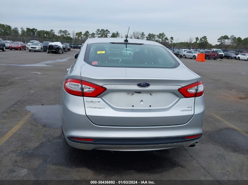 2016 FORD FUSION HYBRID SE - 3FA6P0LU2GR397599