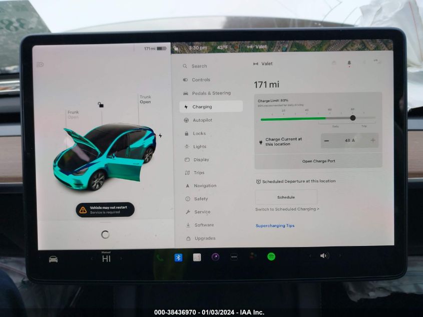 2021 TESLA MODEL Y - 5YJYGDEE1MF173818