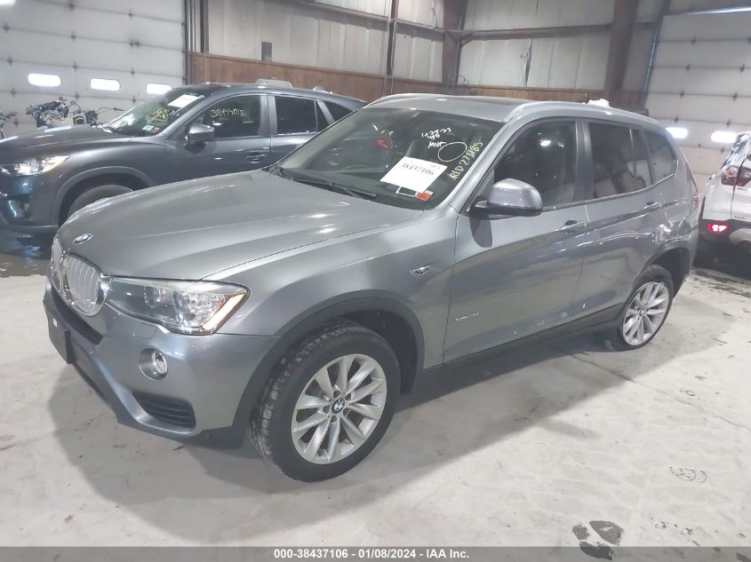 2016 BMW X3 XDRIVE28I - 5UXWX9C50G0D83564