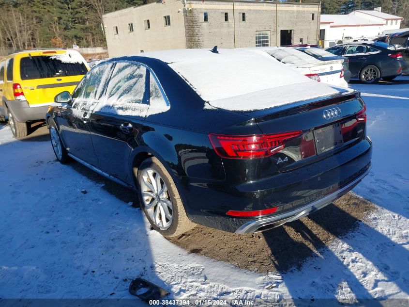 2019 AUDI A4 PREMIUM PLUS - WAUENAF42KN008143