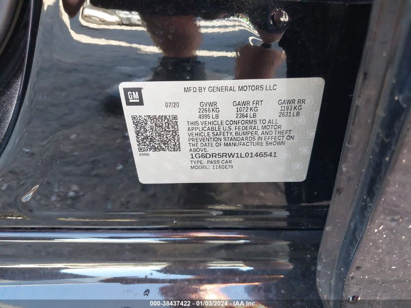 2020 CADILLAC CT5 V-SERIES - 1G6DR5RW1L0146541