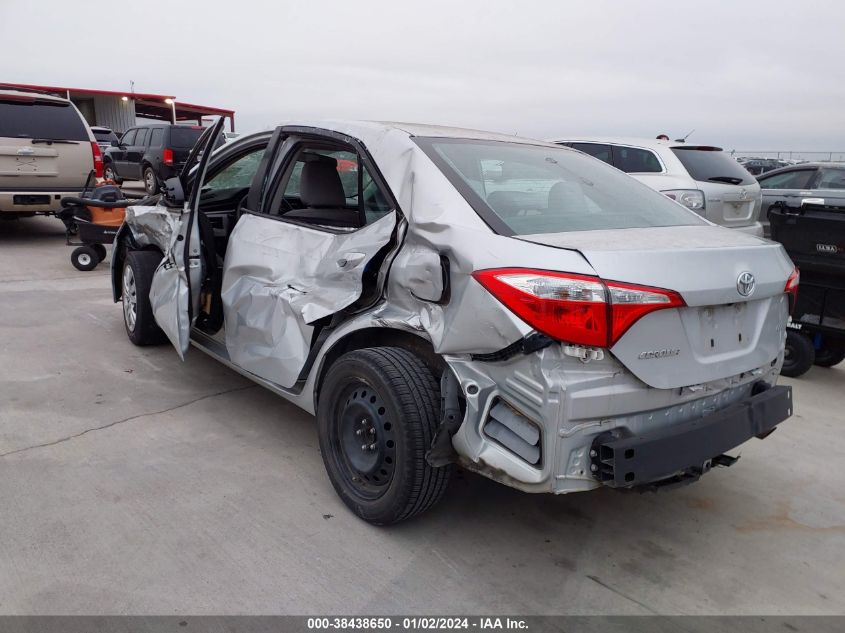 2016 TOYOTA COROLLA LE - 2T1BURHEXGC634644