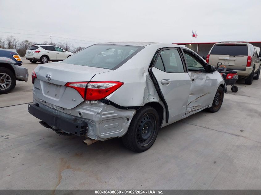 2016 TOYOTA COROLLA LE - 2T1BURHEXGC634644