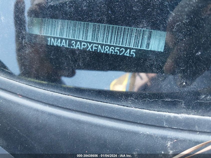 2015 NISSAN ALTIMA 2.5/S/SV/SL - 1N4AL3APXFN865245
