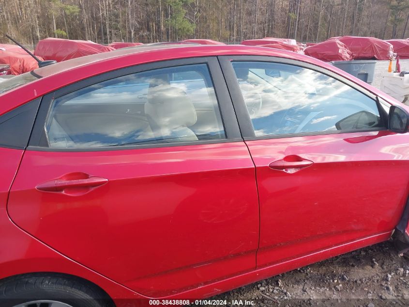 2013 HYUNDAI ACCENT GLS/SE - KMHCU4AE7DU462391