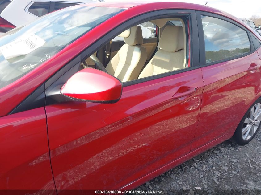 2013 HYUNDAI ACCENT GLS/SE - KMHCU4AE7DU462391