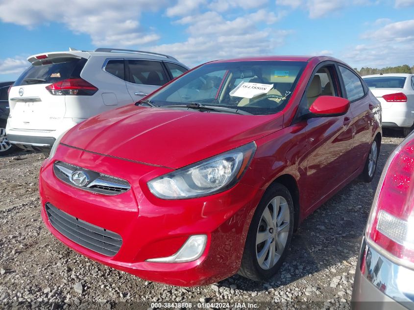 2013 HYUNDAI ACCENT GLS/SE - KMHCU4AE7DU462391