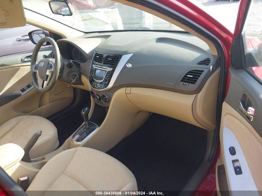 2013 HYUNDAI ACCENT GLS/SE - KMHCU4AE7DU462391