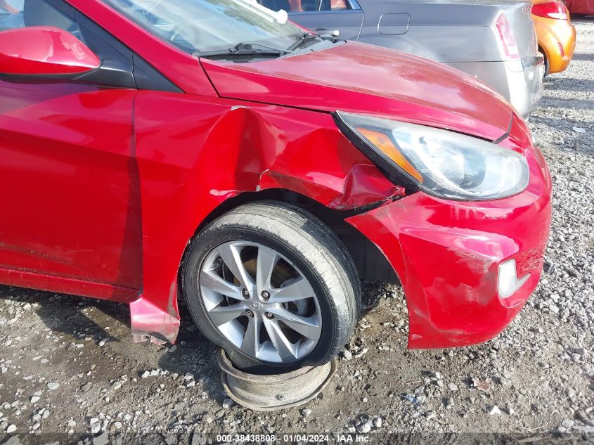 2013 HYUNDAI ACCENT GLS/SE - KMHCU4AE7DU462391